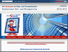 Tablet Screenshot of glas-technik.de
